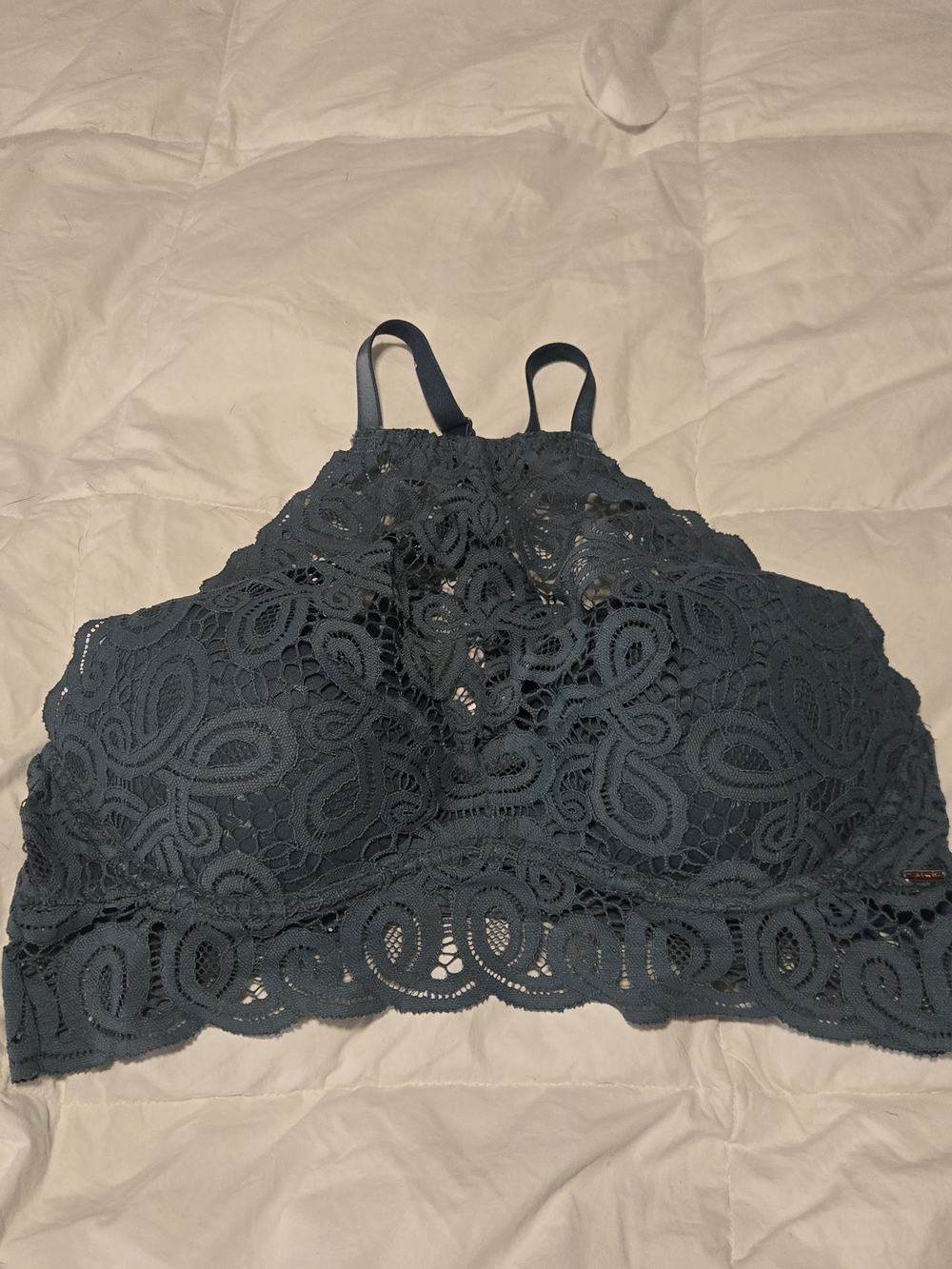 PINK Victoria's Secret Lace Bralette in Deep Teal